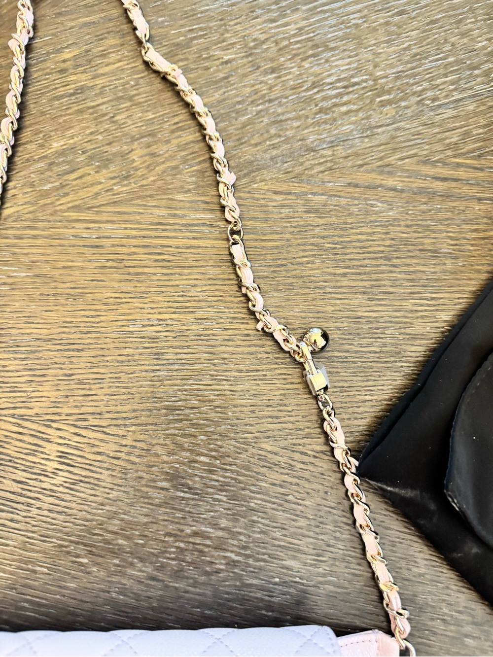 BRAND NEW Chanel Belt WOC in caviar BELT Pink Quilted wallet on chain - Picture 4 of 5